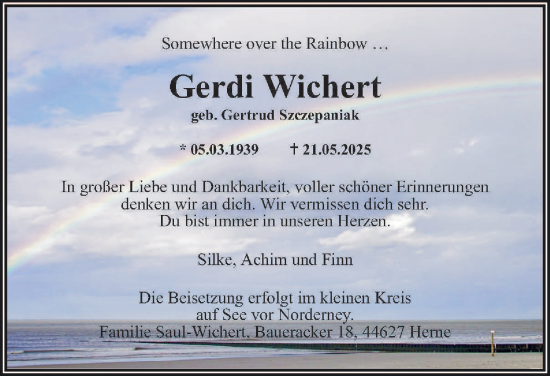 Traueranzeige von Gertrud 